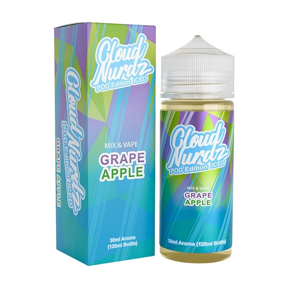 Cloud Nurdz Grape Apple Pod Edition Iced 30ml/120ml (Σταφύλι, Μήλο & Πάγος)