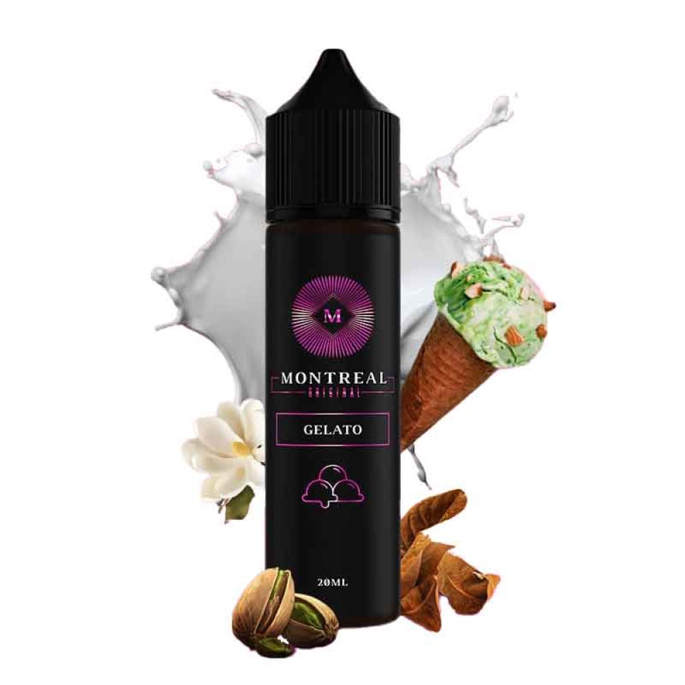 Montreal Gelato 20ml/60ml (Καπνός, Καραμέλα Βουτύρου, Παγωτό, Βανίλια & Φυστίκι)