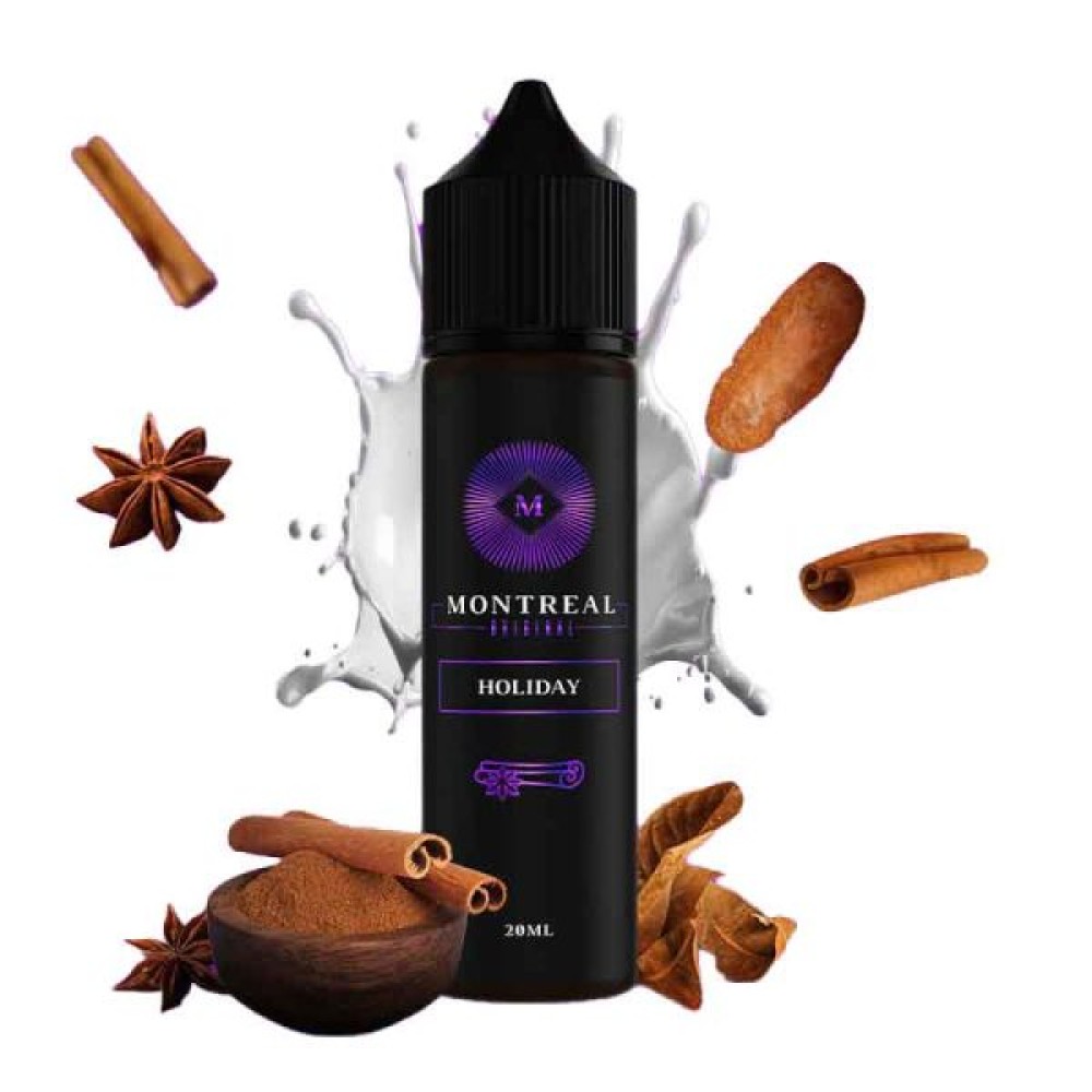 Montreal Holiday 20ml/60ml (Ζύμη, Κρέμα & Κανέλας)