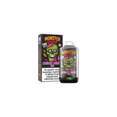 Monster Puff 28K Kit Cherry Berry Ice Συσκευή 2ml & 2x10ml 20mg