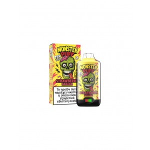 Monster Puff 28K Kit Strawberry Banana Συσκευή 2ml & 2x10ml 20mg