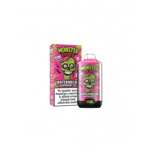 Monster Puff 28K Kit Watermelon Raspberry Ice Συσκευή 2ml & 2x10ml 20mg