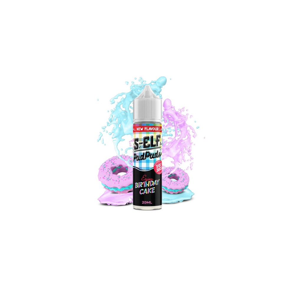 S-Elf Juice Pud Puds Birthday Cake Flavour Shot 60ml Self Juice