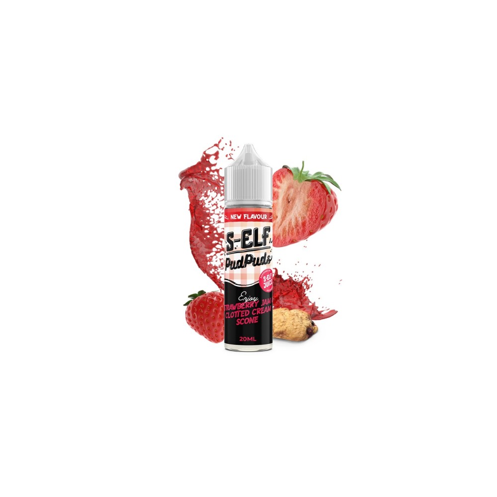 S-Elf Juice Pud Puds Strawberry Jam & Clotted Cream Scone Flavour Shot 60ml Self Juice
