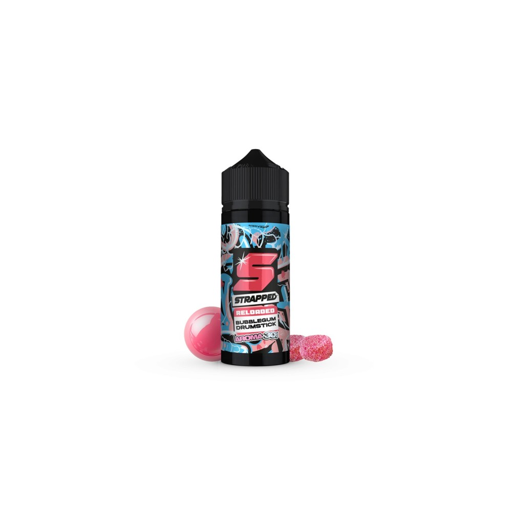 Strapped Reloaded Bubblegum Drumstick Flavour Shot 120ml
