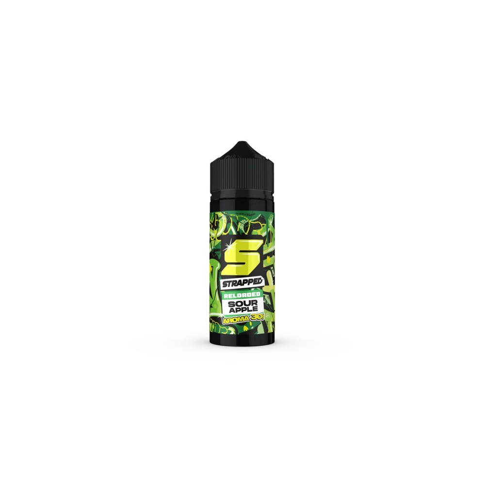 Strapped Reloaded Sour Apple Flavour Shot 120ml