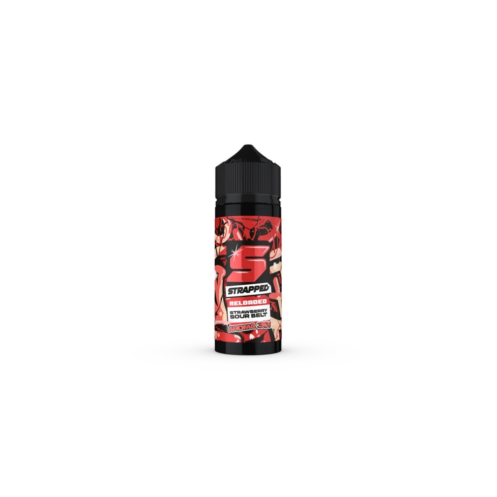 Strapped Reloaded Strawberry Sour Belt Flavour Shot 120ml