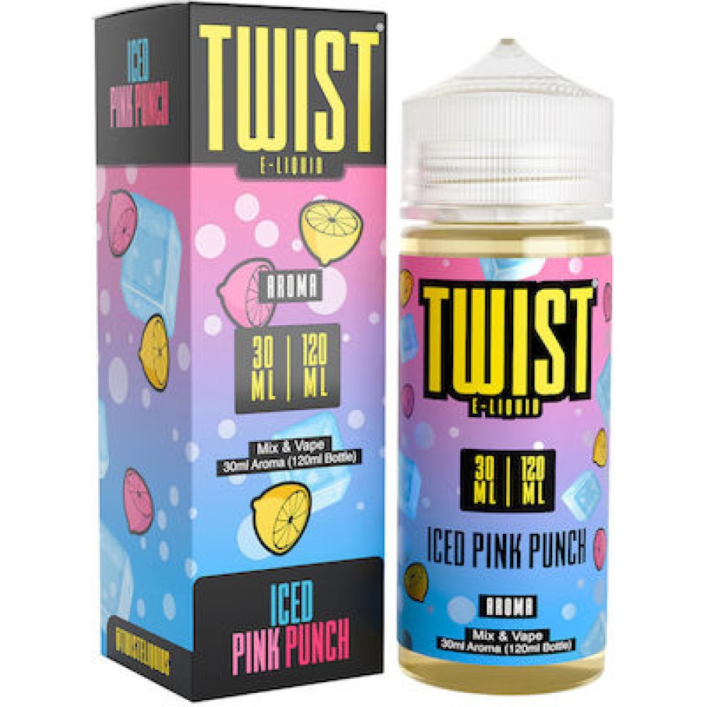 Twist Iced Pink Punch 30ml/120ml (Λεμονάδα, Σιρόπι, Φράουλα, Βατόμουρο & Μενθόλη)